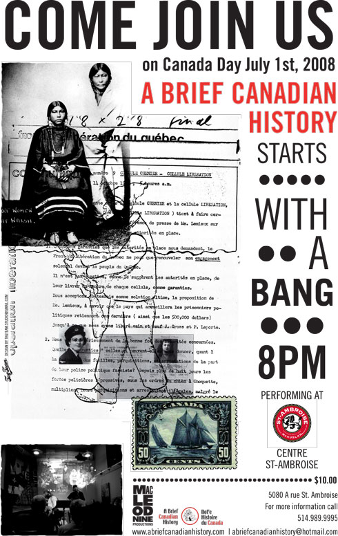 a brief canadian history poster